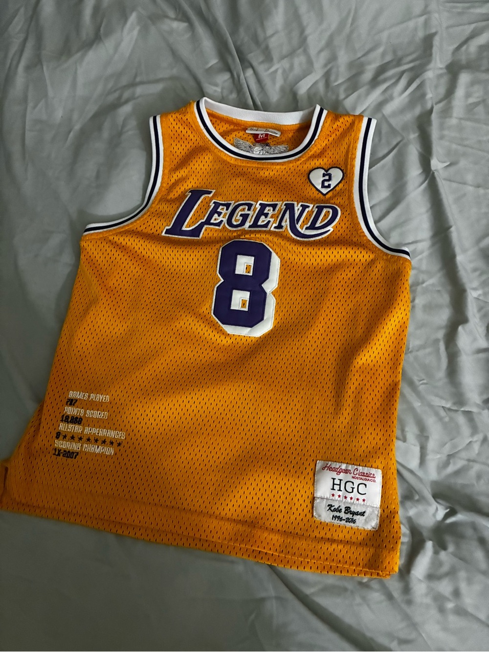 Youth Legend Mamba #8 & #24 Collectible Jersey Kobe Bryant & Gigi Bryant